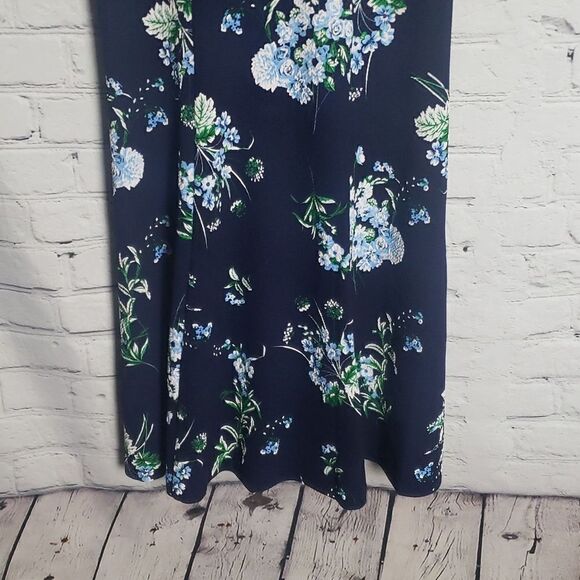 JH Navy Blue Floral Dress - Picture 6 of 12